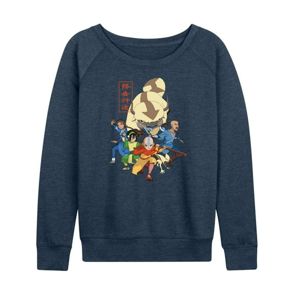 Avatar - The Last Airbender - Aang Group - Women's Lightweight French Terry Long Sleeve Shirt