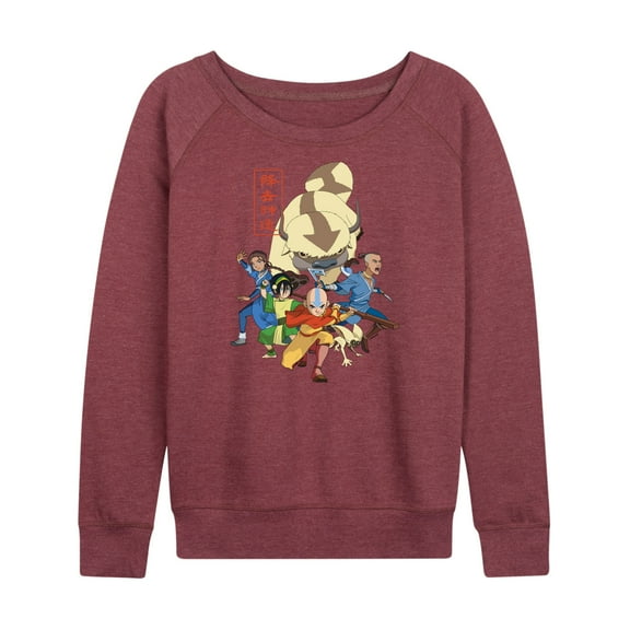 Avatar - The Last Airbender - Aang Group - Women's Lightweight French Terry Long Sleeve Shirt