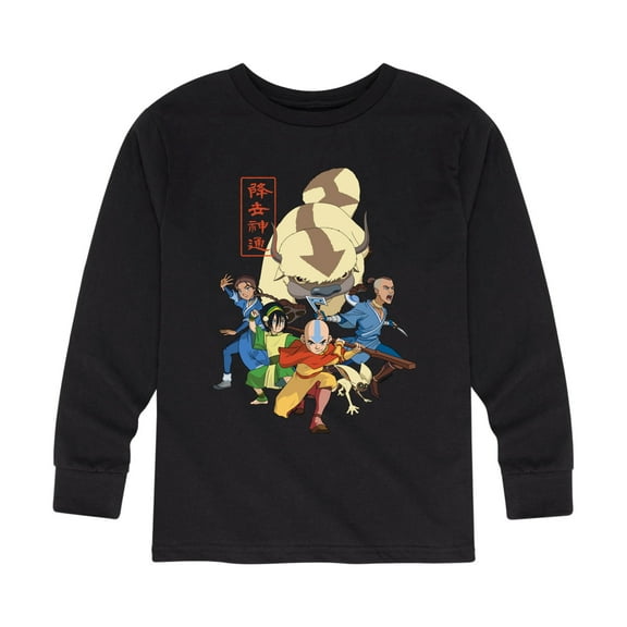 Avatar - The Last Airbender - Aang Group - Youth Long Sleeve Graphic T-Shirt