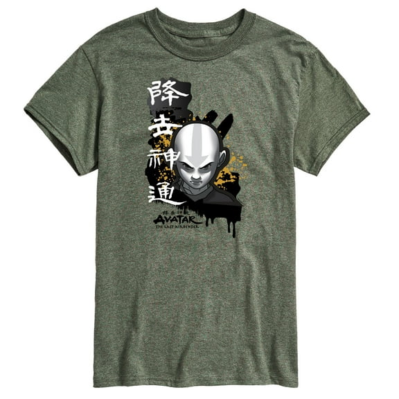 Avatar - The Last Airbender - Aang Ink Splatter - Men's Short Sleeve Graphic T-Shirt