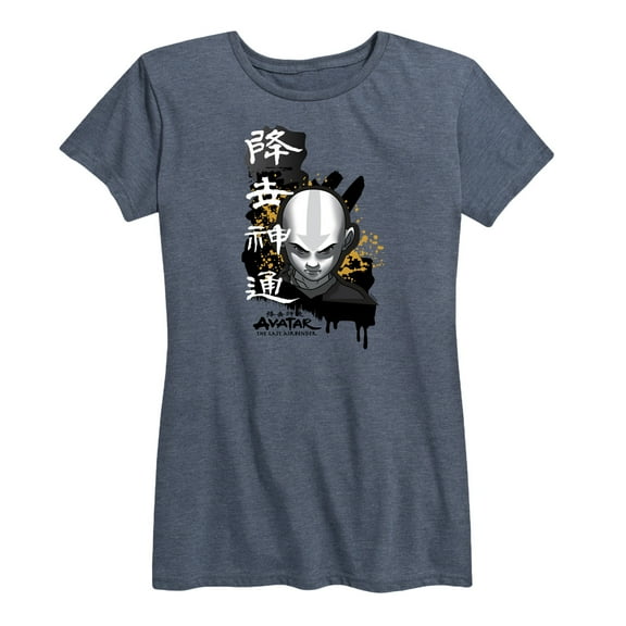 Avatar - The Last Airbender - Aang Ink Splatter - Women's Short Sleeve Graphic T-Shirt