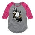 thumbnail image 1 of Avatar - The Last Airbender - Aang Ink Splatter -Youth Girls Raglan Graphic T-Shirt, 1 of 5
