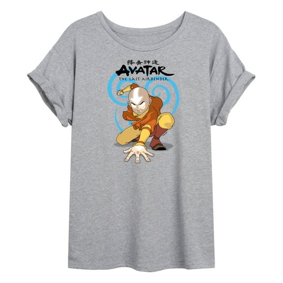 Avatar: The Last Airbender - Aang Swirl - Juniors Ideal Flowy Muscle T-Shirt