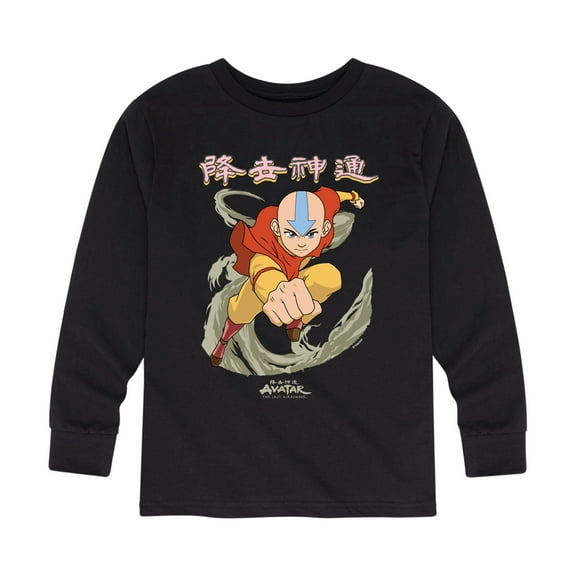 Avatar - The Last Airbender - Aang Wind - Youth Long Sleeve Graphic T-Shirt
