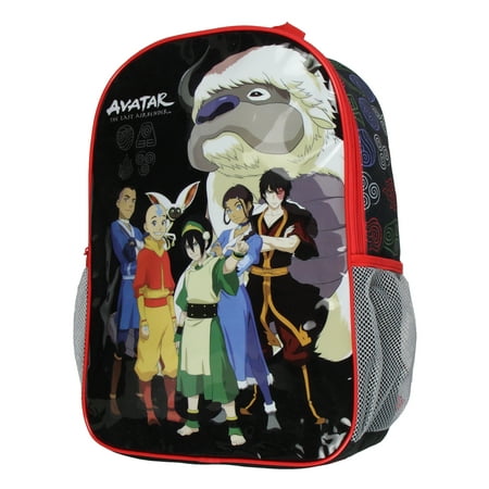 Avatar The Last Airbender 16" Aang Zuko Katara Toph Appa Travel School Backpack For Daily Use