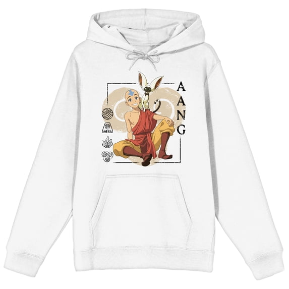 Avatar The Last Airbender Aang and Momo Hoodie for Men-Large - Walmart.com