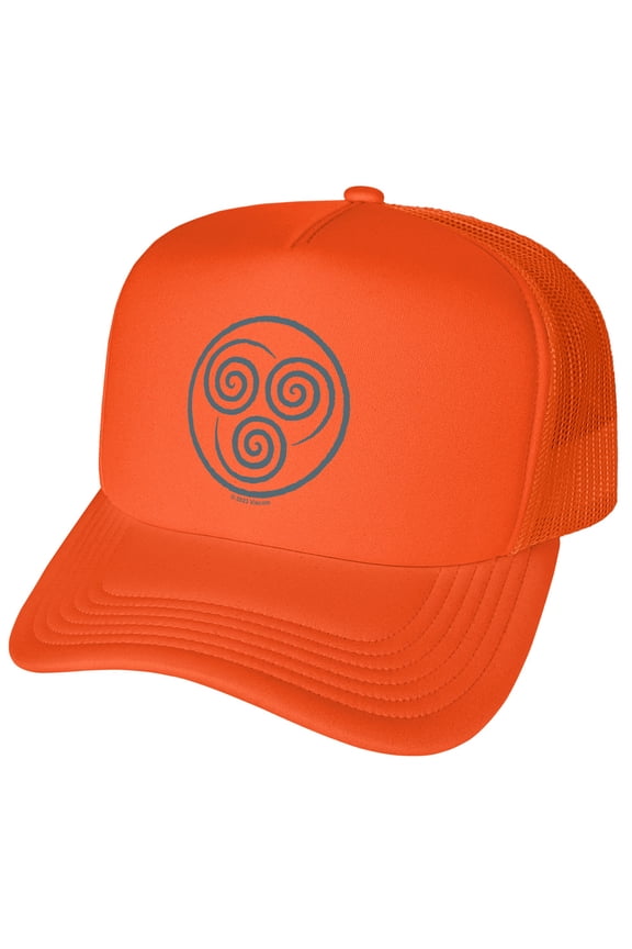 Avatar: The Last Airbender Air Bending Symbol Foam Snapback Trucker Hat - Unisex for Men and Women
