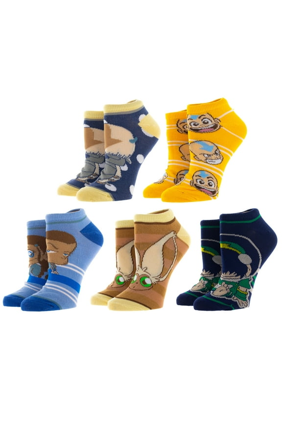 Avatar The Last Airbender Ankle Socks for men 5 Pack