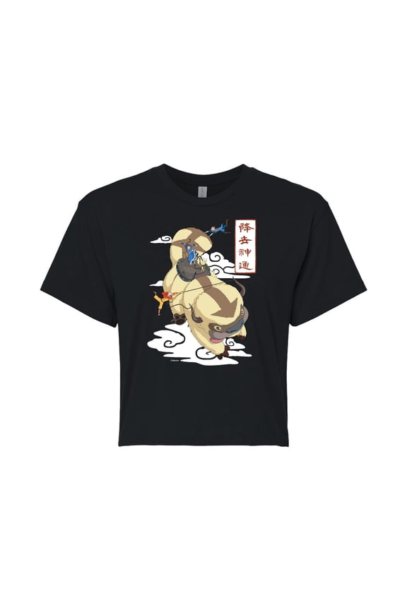 - Appa Flying - Juniors Cropped Cotton Blend T-Shirt