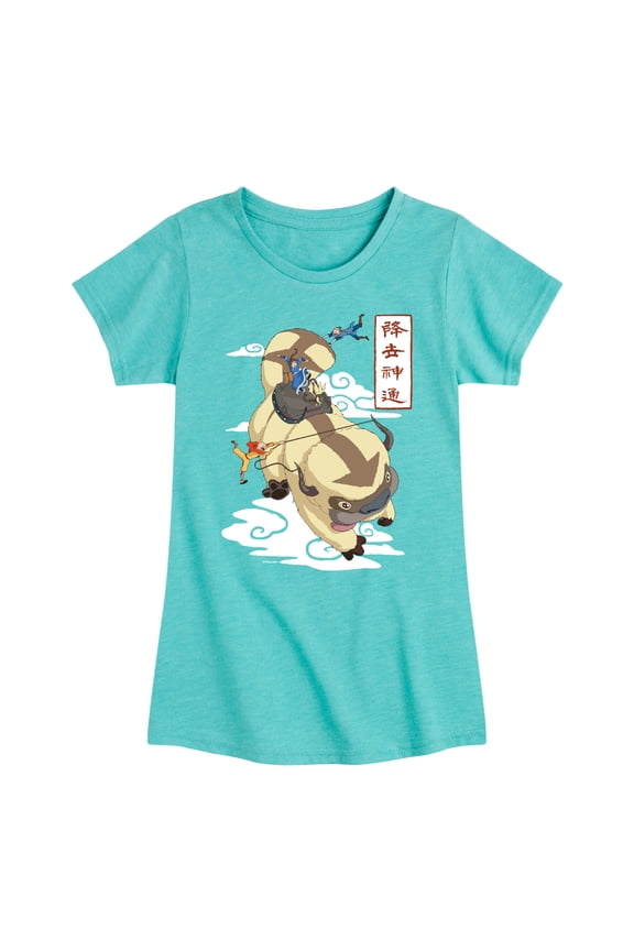 - Appa Flying - Youth Girls Short Sleeve Graphic T-Shirt