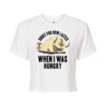 thumbnail image 1 of Avatar - The Last Airbender - Appa Hungry - Juniors Cropped Cotton Blend T-Shirt, 1 of 5