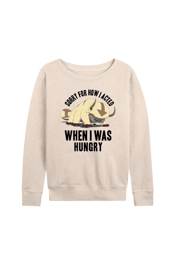 - Appa Hungry - Women's Lightweight French Terry Long Sleeve Shirt