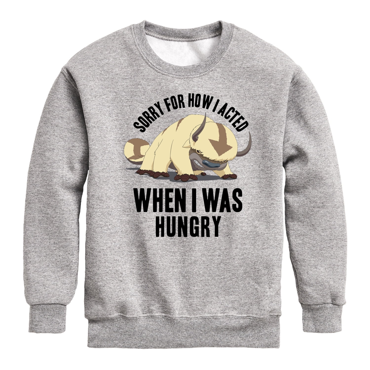 Avatar - The Last Airbender - Appa Hungry - Youth Crewneck Fleece ...