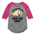 thumbnail image 1 of Avatar - The Last Airbender - Appa Hungry - Youth Girls Raglan Graphic T-Shirt, 1 of 5