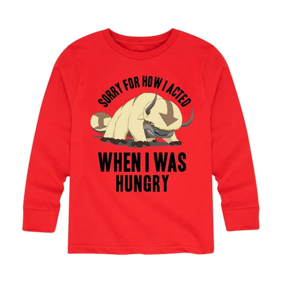 Avatar - The Last Airbender - Appa Hungry - Youth Long Sleeve Graphic T-Shirt