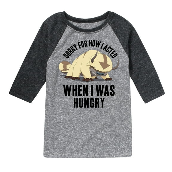 Avatar - The Last Airbender - Appa Hungry - Youth Raglan Graphic T-Shirt