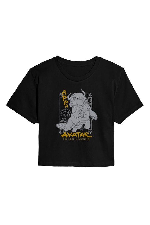 - Appa -Juniors Cropped Short Sleeve Graphic T-Shirt