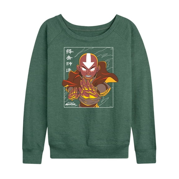Avatar - The Last Airbender - Avatar State Aang - Women's Lightweight French Terry Long Sleeve Shirt