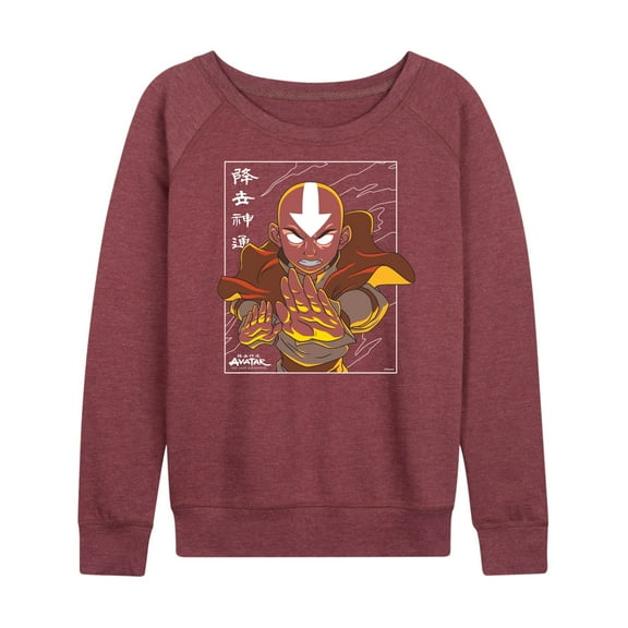 Avatar - The Last Airbender - Avatar State Aang - Women's Lightweight French Terry Long Sleeve Shirt