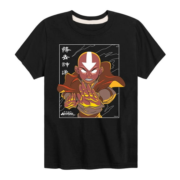 Avatar - The Last Airbender - Avatar State Aang - Youth Short Sleeve Graphic T-Shirt