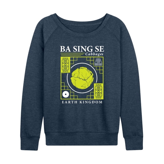Avatar - The Last Airbender - Ba Sing Se Cabbages -Women's French Terry Long Sleeve Shirt
