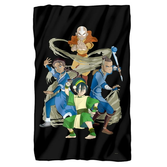 Avatar The Last Airbender Blanket, 36"x58" Team Avatar Elements Fleece Blanket