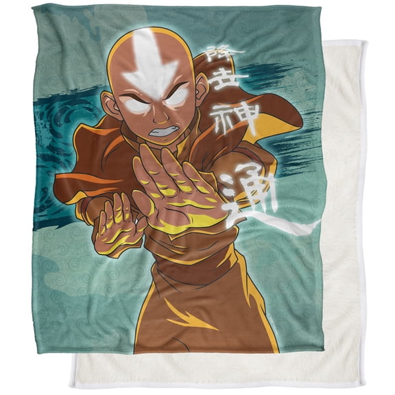 Avatar The Last Airbender Blanket, 50"x60" Aand Anime Silky Touch Sherpa Back Super Soft Throw Blanket