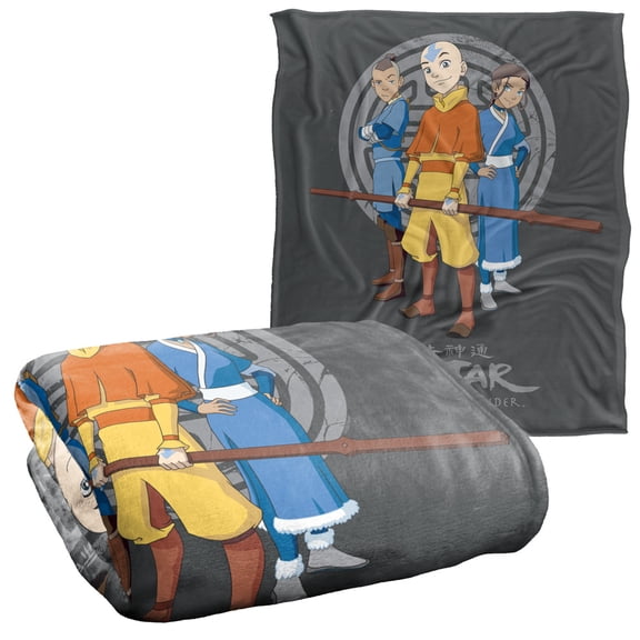 Avatar The Last Airbender Blanket, 50"x60" Team Avatar Silky Touch Super Soft Throw Blanket