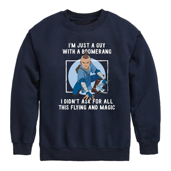 Avatar - The Last Airbender - Boomerang Guy - Youth Crewneck Fleece Sweatshirt
