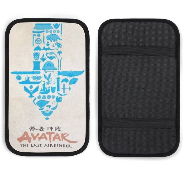 Avatar The Last Airbender Car Armrest Cover Auto Center Console Pad Car