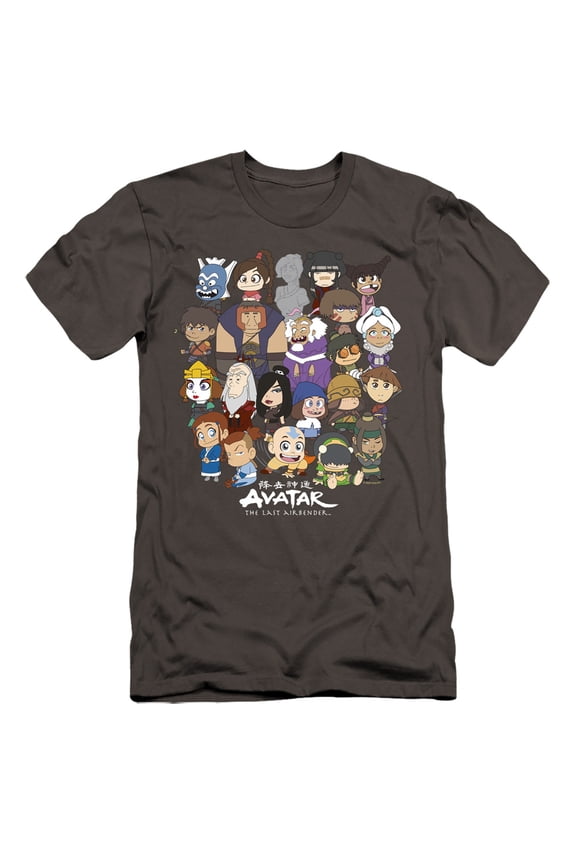 Avatar The Last Airbender Chibi Group Unisex Adult Canvas Brand T Shirt