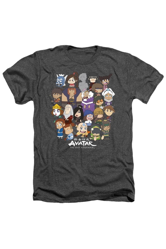 Avatar The Last Airbender Chibi Group Unisex Adult Heather T Shirt