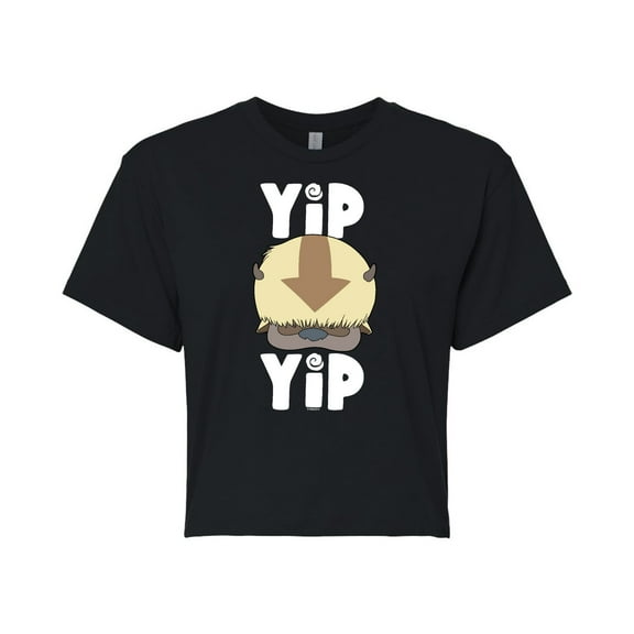 Avatar - The Last Airbender - Cute Appa Yip Yip - Juniors Cropped Cotton Blend T-Shirt