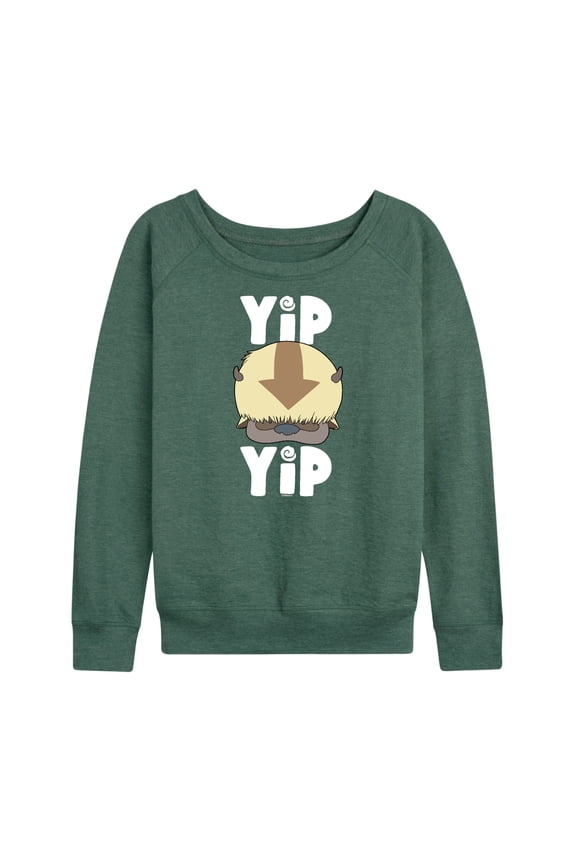 - Cute Appa Yip Yip - Women's Lightweight French Terry Long Sleeve Shirt