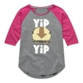 thumbnail image 1 of Avatar - The Last Airbender - Cute Appa Yip Yip - Youth Girls Raglan Graphic T-Shirt, 1 of 5