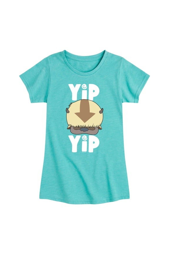 - Cute Appa Yip Yip - Youth Girls Short Sleeve Graphic T-Shirt