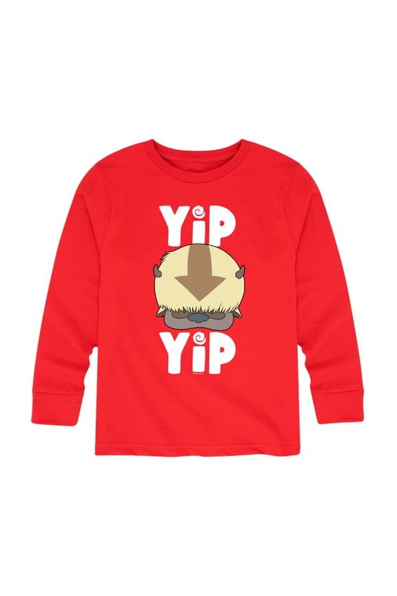 - Cute Appa Yip Yip - Youth Long Sleeve Graphic T-Shirt