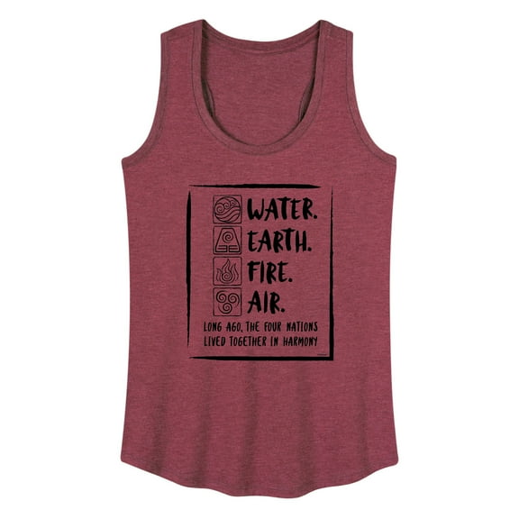 Avatar - The Last Airbender - Elements Harmony - Women's Racerback Tank Top