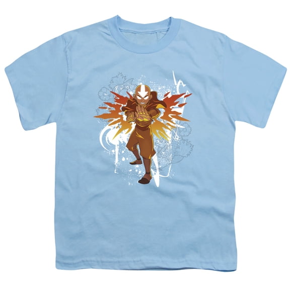Avatar The Last Airbender Flower and Fish Aang Unisex Youth T Shirt