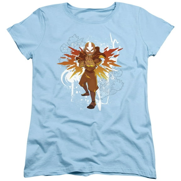 Avatar The Last Airbender Flower and Fish Aang Women's T Shirt