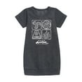 thumbnail image 1 of Avatar: The Last Airbender - Four Elements Inverse - Youth Girls Fleece Dress, 1 of 1