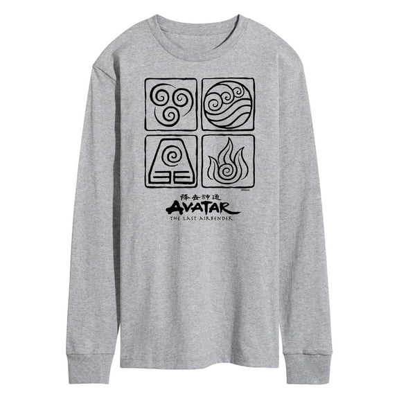 Avatar - The Last Airbender - Four Elements - Men's Long Sleeve T-Shirt