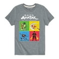 thumbnail image 1 of Avatar - The Last Airbender - Four Elements Square - Kids YOUTH SHORT SLEEVE TEE, 1 of 5