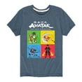thumbnail image 1 of Avatar - The Last Airbender - Four Elements Square - Kids YOUTH SHORT SLEEVE TEE, 1 of 5
