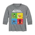 thumbnail image 1 of Avatar - The Last Airbender - Four Elements Square - Youth Long Sleeve Graphic T-Shirt, 1 of 5