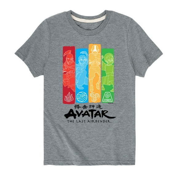 Avatar - The Last Airbender - Four Nations - Kids YOUTH SHORT SLEEVE TEE