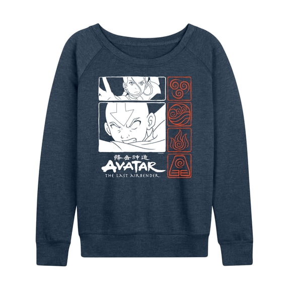 Avatar - The Last Airbender - Grid - Women's Lightweight French Terry Long Sleeve Shirt