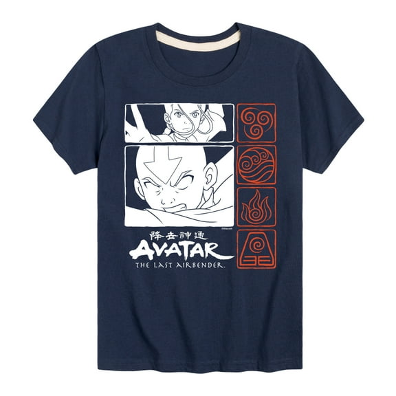 Avatar - The Last Airbender - Grid - Youth Short Sleeve Graphic T-Shirt