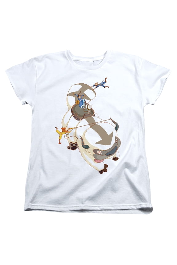 Avatar The Last Airbender Hang On Appa Women's T Shirt