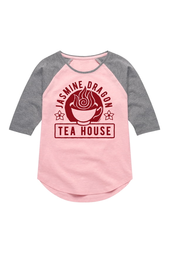- Jasmine Dragon Tea - Youth Girls Raglan Graphic T-Shirt